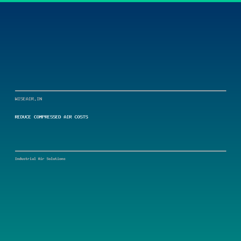 Reduce Compressed Air Costs - WiseAir